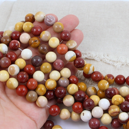 Jaspis mokait kula gładka 10mm