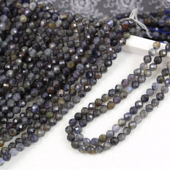 Iolit kula fasetowana 4mm [sznur 39cm]