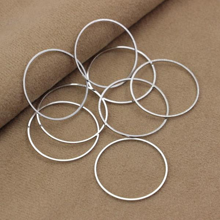 Geometrix metalowa baza obręcz srebrna 30mm