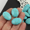 Howlit turkusowy owal 25x18mm