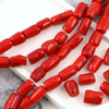 Koral czerwony nieregularny wałek 18x12mm