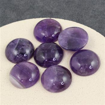 Kaboszon ametyst moneta 20mm