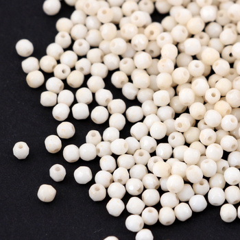Fire Polish 3mm Chalk White Champagne [40szt]