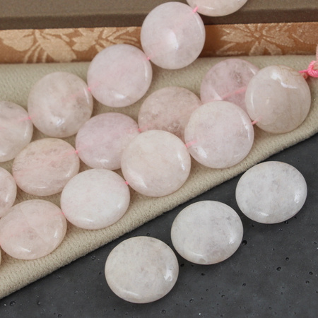 Morganit różowy moneta 20x7mm