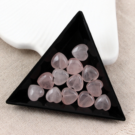 Kwarc różowy serce gładkie 10mm