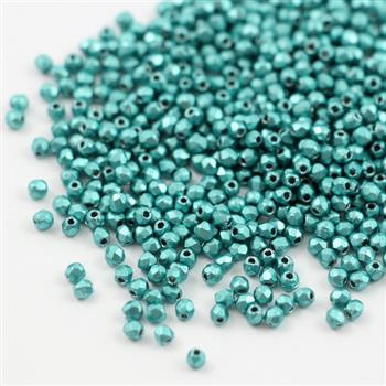 Fire Polish 2mm Saturated Metallic Island Paradise [80szt]