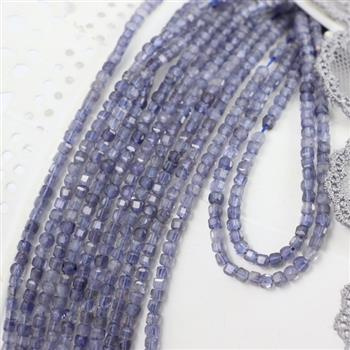 Iolit kostka fasetowana 2,5mm [sznur 39cm]