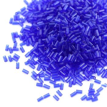 Toho Bugle #1 Transparent Cobalt 3mm [5g]