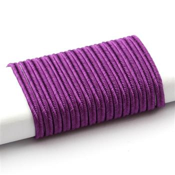 Sznurek sutasz wiskoza Pega 3mm purpurowy [1 metr]