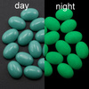 Kaboszon fluorescencyjny owal zielony 18x13mm