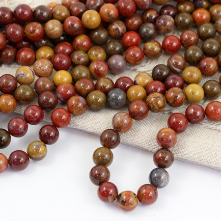 Jaspis czerwony kula gładka 8mm