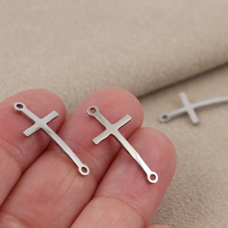 Łącznik krzyżyk stal szlachetna 25x12mm