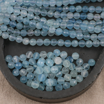 Akwamaryn kula fasetowana 6mm