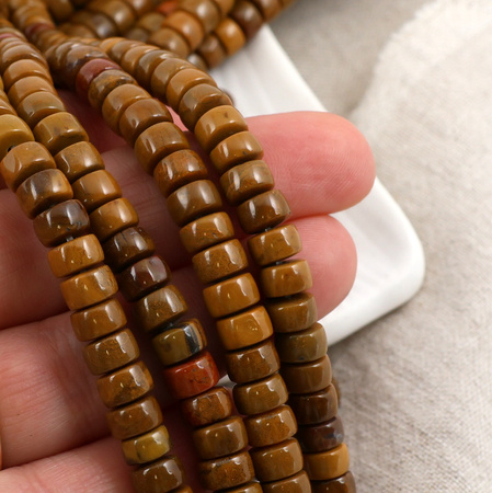 Jaspis oceaniczny dysk gładki 7x4mm