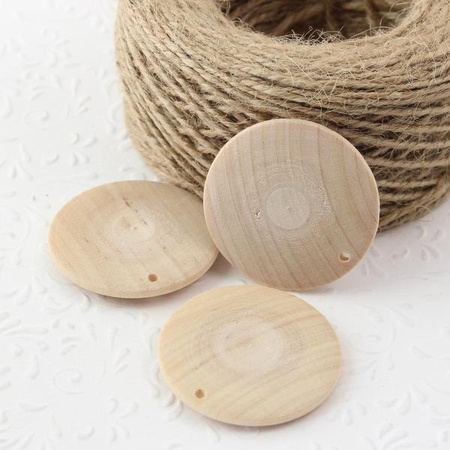 Koralik drewniany dysk 35mm