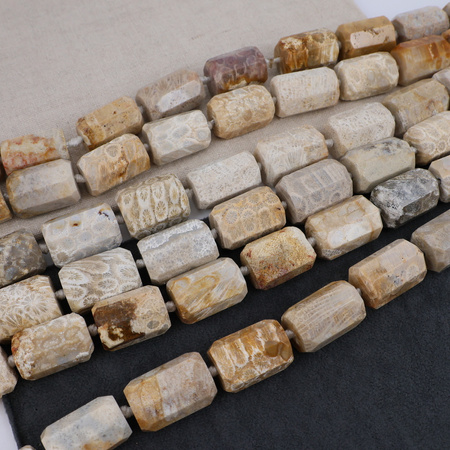 Fossil wałek fasetowany 25x18mm