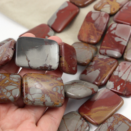 Jaspis picasso prostokąt 40x30mm