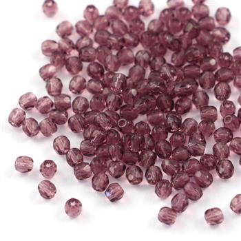 Fire Polish 3mm Light Amethyst [40szt]