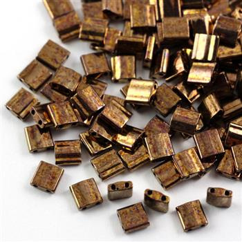 Miyuki Tila Beads 5x5x1,9mm Metallic Dark Raspberry Iris [30szt]