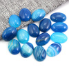 Kaboszon agat niebieski owal 18x13mm [nie parujemy]