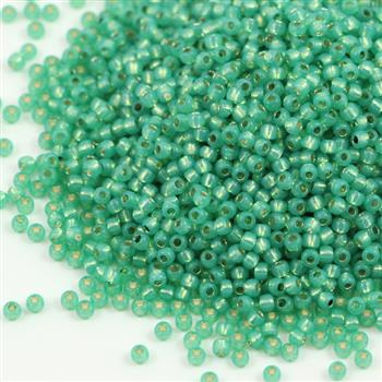 Toho Round 11/0 Silver-Lined Milky Dk Peridot [10g]