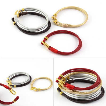 Karabińczyk metalowy srebrny 21mm