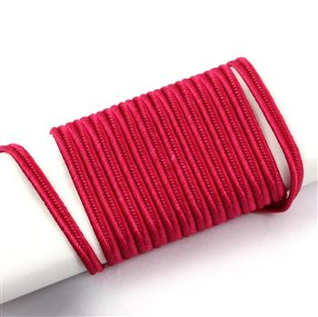 Sznurek sutasz wiskoza Pega 3mm fuksjowy [1 metr]