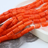 Koral pomarańczowy nieregularny wałek 14x8mm