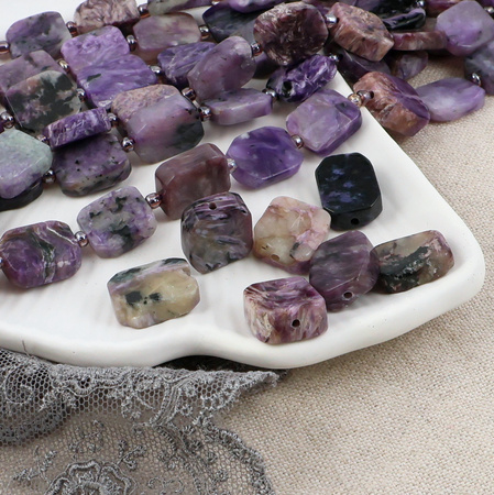 Czaroit prostokąt nieregularny 14x10mm