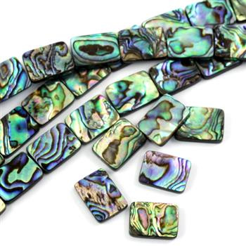 Muszla paua prostokąt 18x13mm