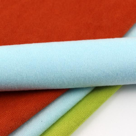 Welurowa dzianina do wykończeń lodowy błękit 30x20cm