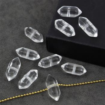 Kryształ górski zawieszka grot 20x9mm - otwór przez środek
