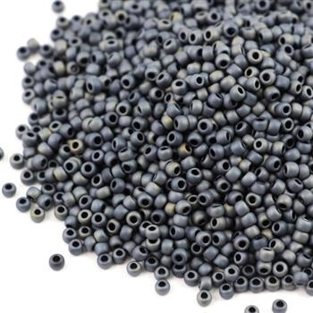 Toho Round 11/0 Matte-Color Gun Metal [10g]