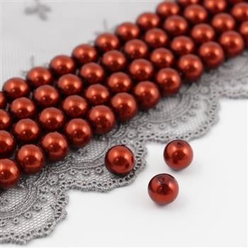 Preciosa Nacre Round Pearl Maxima Dark Copper 4mm [10szt]
