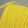 Sznurek sutasz prążkowany 4mm żółty [1metr]