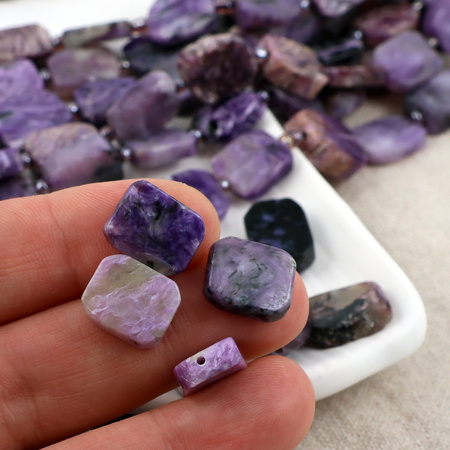 Czaroit prostokąt nieregularny 14x10mm