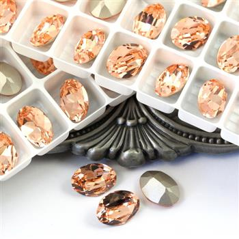 Preciosa Oval Maxima Light Peach 14x10mm [2szt]