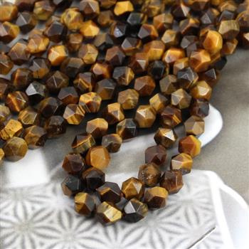 Tygrysie oko orzech fasetowany 6mm