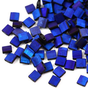 Miyuki Tila Beads 5x5x1,9mm Black Azuro Full Matted [30szt]