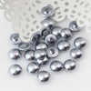 Glass Pearl Cabochon Light Grey 8mm