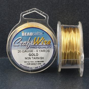 Beadsmith Drut miedziany GOLD 0,8mm/5,5m