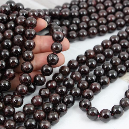 Granat kula gładka 11mm