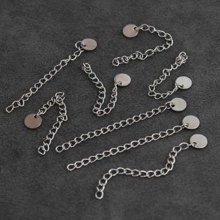 Łańcuszek przedłużka z blaszką stal szlachetna 5cm