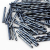 Preciosa Bugle Twisted Hematite Black 25mm [20szt]