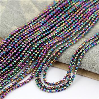 Hematyt tęczowy kula fasetowana 2mm [sznur 40cm]