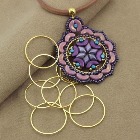 Geometrix metalowa baza obręcz złota 25mm