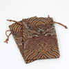 Woreczek żakardowy brązowy 14x10cm