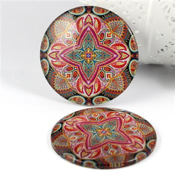 Kaboszon szklany z grafiką moneta 58mm