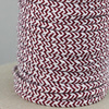 Sznurek sutasz POLSKI 3mm melanż zebra bordowa [1metr]