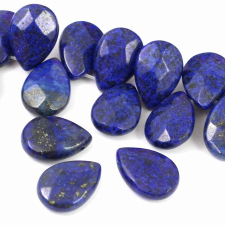 Lapis lazuli z pirytem łezka 18x13mm
